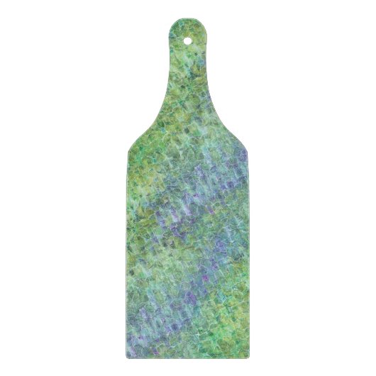 atomisch zee glas - groenen en blauwen : snijplank (Voorkant)