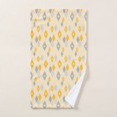 Atomische MCM Diamanten Patroon Geel, Grijs Bad Handdoek (Handdoek)