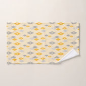 Atomische MCM Diamanten Patroon Geel, Grijs Bad Handdoek (Handdoek)