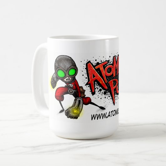 ATOMISCHE Mok VISPUNCH! (Voorkant links)