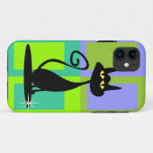 Atomische Retro Kitty Iphone 5 Hoesje (Achterkant (horizontaal))