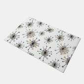 Atomische Starburst Patroon Mid Century Modern Deurmat (Schuin)