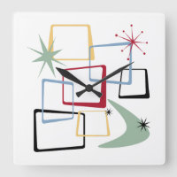 Atomische tijdperken Boomerang Starburst Mid Centu