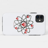 Atomische Valentijn Rode Harten Case-Mate iPhone Case (Achterkant (horizontaal))