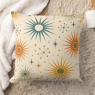 Atomische Zonneburst Mid-Century Modern Worp Kusse Kussen