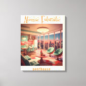 Atomistisch futuristisch penthouse-appartement canvas afdruk (Voorkant)