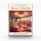 Atomistisch Futuristisch Stadsappartement Fotoblokken (Voorkant)