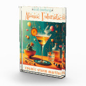 Atomistische Futuristische Kosmische Storm Martini Fotoblokken (Rechts)