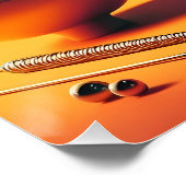 Atomistische Futuristische Kosmische Storm Martini Perfect Poster (Hoek)