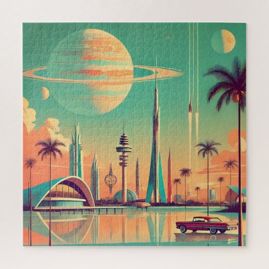 Atomistische Toekomstige Nieuwe Florida Legpuzzel (Verticaal)