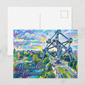 Atomium België Briefkaart (Voorkant / Achterkant)