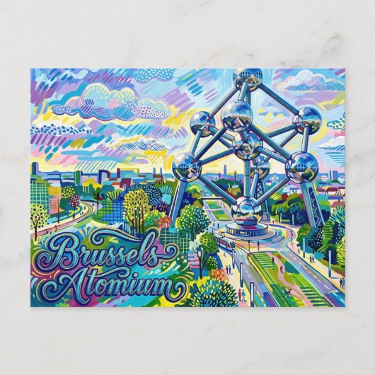 Atomium België Briefkaart (Voorkant)