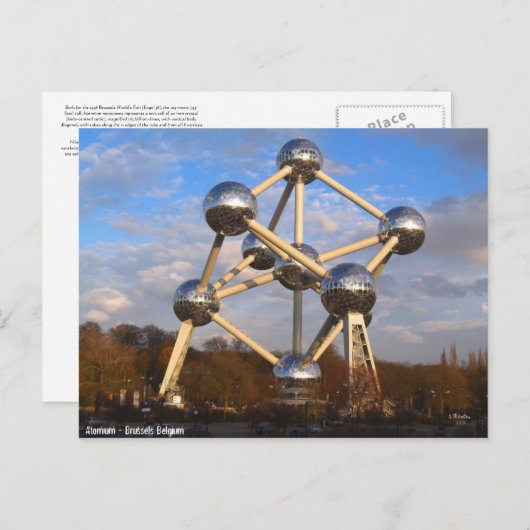 atomium briefkaart (Voorkant / Achterkant)