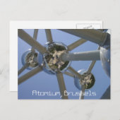 atomium, Brussel, België Briefkaart (Voorkant / Achterkant)