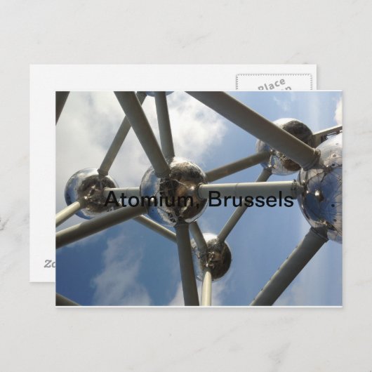 atomium, Brussel Briefkaart (Voorkant / Achterkant)