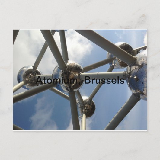atomium, Brussel Briefkaart (Voorkant)