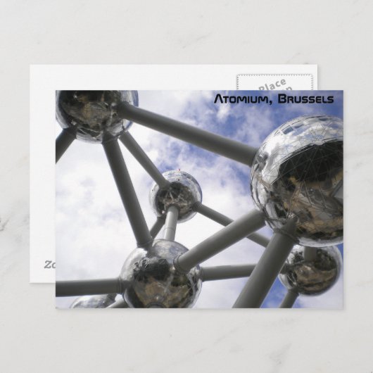 atomium, Brussel Briefkaart (Voorkant / Achterkant)
