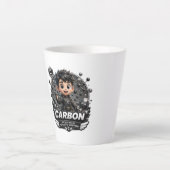 ATOMIVRA Carbon Karakter Latte Mok (Voorkant)