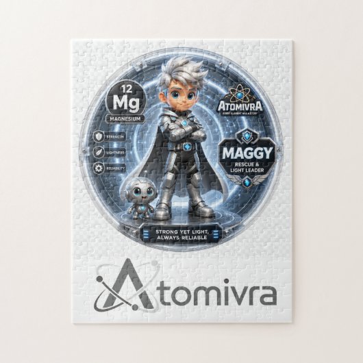 ATOMIVRA Magnesium Karakter Legpuzzel (Verticaal)