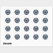 ATOMIVRA Magnesium Karakter Vierkante Sticker (Vel)