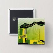 atomkraft abschalten vierkante button 5,1 cm (Voorkant /achterkant)