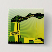 atomkraft abschalten vierkante button 5,1 cm (Voorkant)