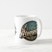 Atompunk Koffiemok (Voorkant rechts)