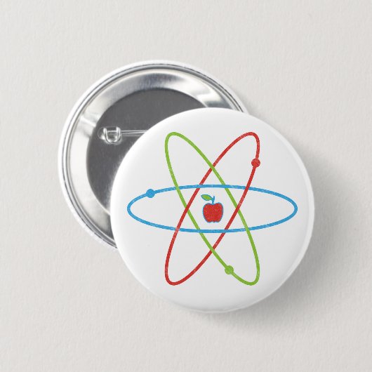 atoms Apple Ronde Button 5,7 Cm (Voorkant /achterkant)