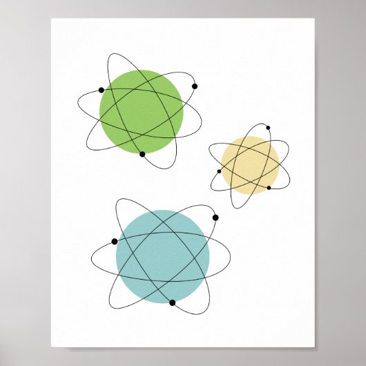 Atomtijdperk Mid Century Modern Poster (Voorkant)