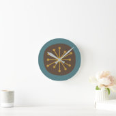 Atomtijdperk Mid Century Modern Retro Ronde Klok (Huis)