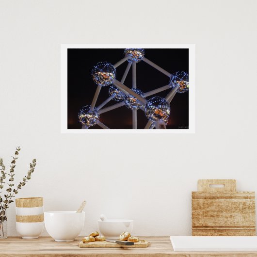 atoom afdrukken poster (Keuken)