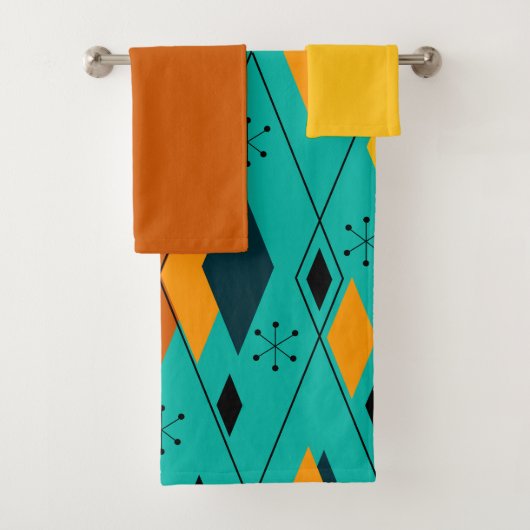Atoom diamanten  bad handdoek (Insitu)