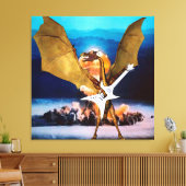 Atoom Draak Canvas Afdruk (Insitu (Woonkamer))