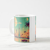 Atoom Futuristisch New Florida Koffiemok (Voorkant links)