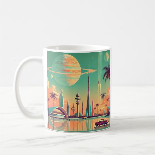 Atoom Futuristisch New Florida Koffiemok (Links)