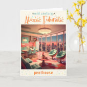 Atoom Futuristisch Penthouse Appartement Kaart (Gele Bloem)