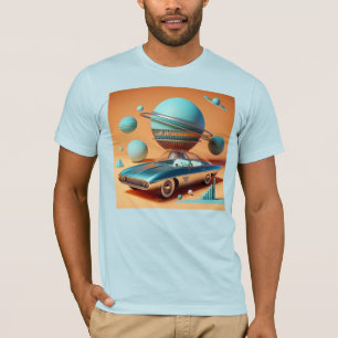 Atoom Futuristische Hemelzicht Cruiser Auto T-shirt