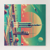 Atoom Futuristische Lanceerplaats New Florida Legpuzzel (Horizontaal)