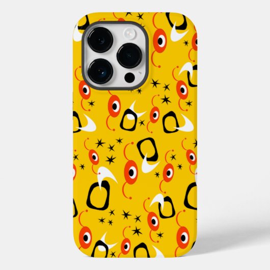 Atoom Retro Spinnen Case-Mate iPhone Case (Achterkant)