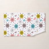 Atoom Retro Starburst Patroon Bad Handdoek (Handdoek)