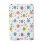 Atoom Retro Starburst Patroon Badmat (Voorkant Verticaal)