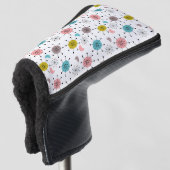 Atoom Retro Starburst Patroon Golfheadcover (3/4 voorkant)