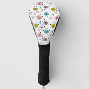 Atoom Retro Starburst Patroon Golfheadcover