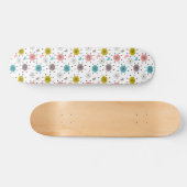 Atoom Retro Starburst Patroon Persoonlijk Skateboard (Horizontaal)