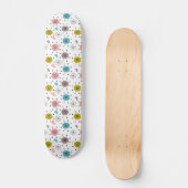 Atoom Retro Starburst Patroon Persoonlijk Skateboard (Voorkant)