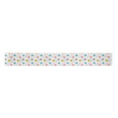 Atoom Retro Starburst Patroon Satijnen Lint (Voorkant)