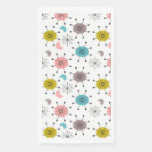 Atoom Retro Starburst Patroon Servet (Voorkant)