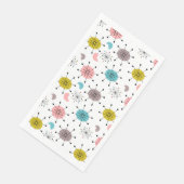 Atoom Retro Starburst Patroon Servet (Hoek)