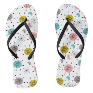 Atoom Retro Starburst Patroon Teenslippers