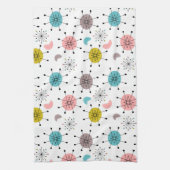 Atoom Retro Starburst Patroon Theedoek (Verticaal)